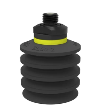 0101703派亞博吸盤Suction cup BL50-2 Chloroprene, G1/4寸male, with mesh filter and dual flow control valve-派亞博吸盤派亞博多層波紋吸盤