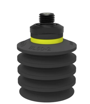 0101696派亞博吸盤 Suction cup BL50-2 Chloroprene, G1/4寸male, with mesh filter-派亞博吸盤派亞博多層波紋吸盤